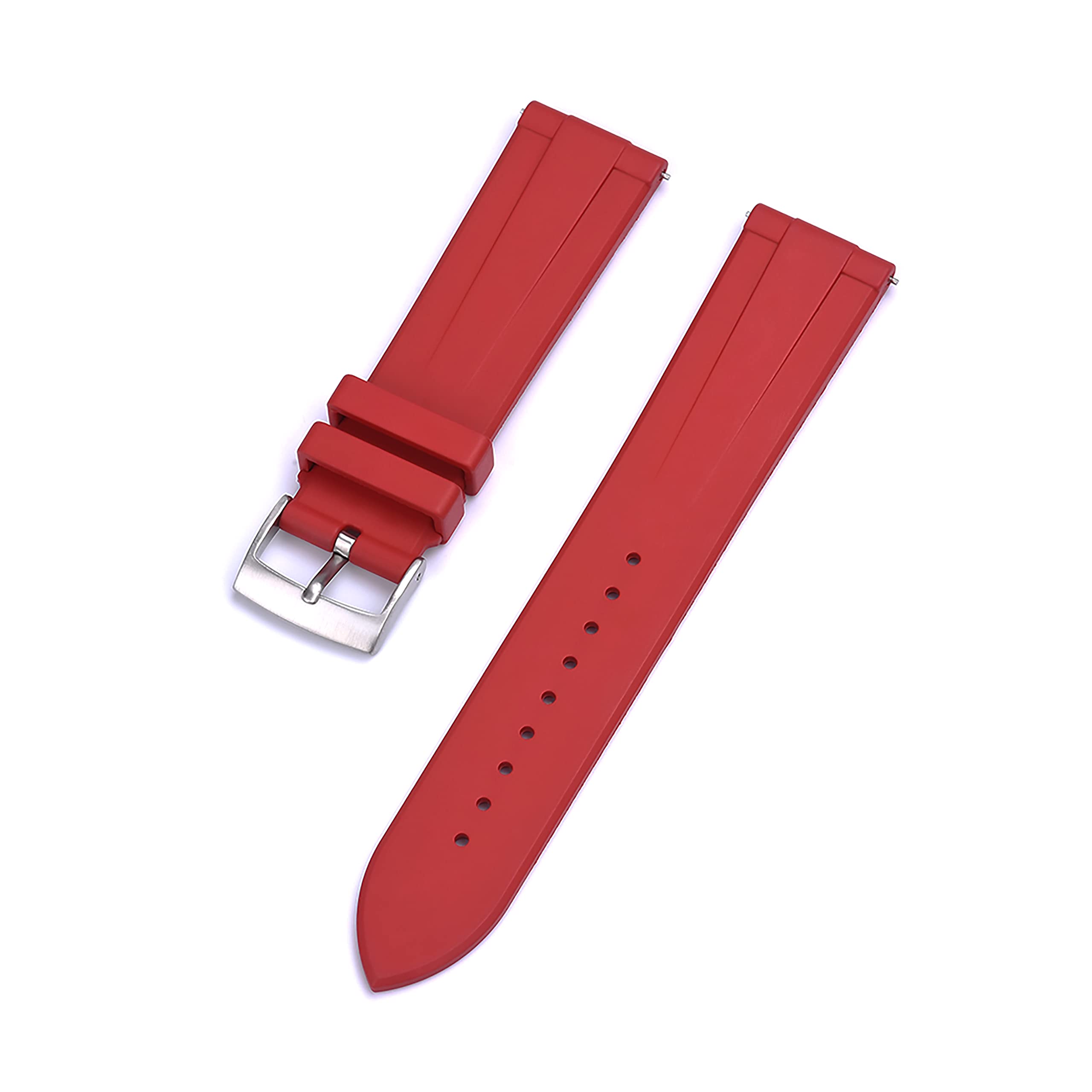 WAMD Quick Release FKM Rubber Watch Strap - T Grain (Red, 20 mm) (B0BFWJ8TG2) Amazon Price History, Amazon Price Tracker