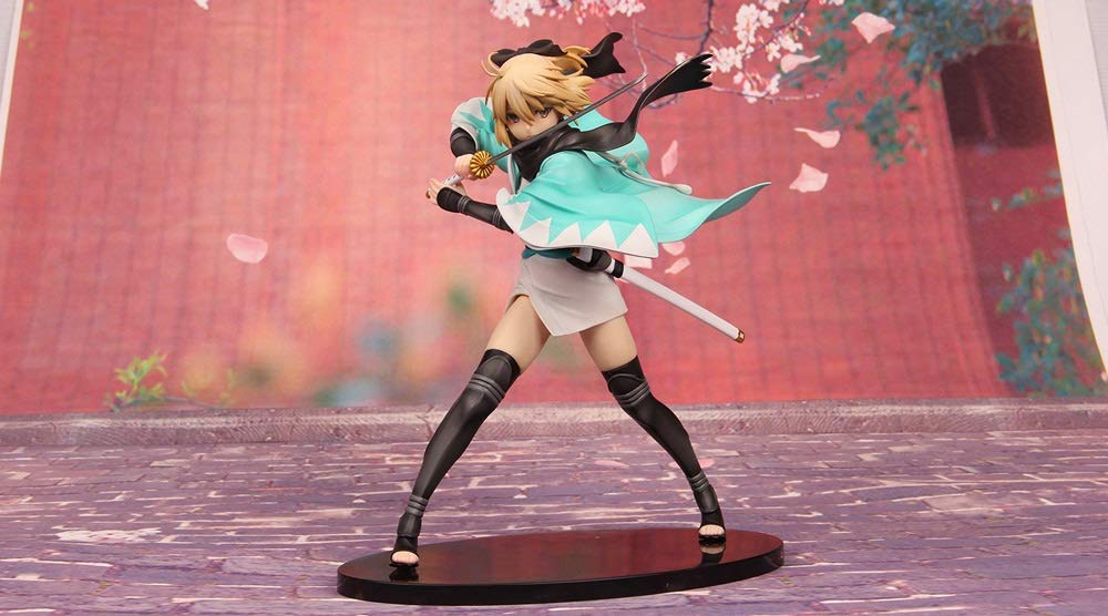 KaiWenLi Fate/Stay Night Okita Souji Game Anime Character Model PVC Material Graphic Statue Collectibles/Crafts/Decorations/Adult Toys/New Year Christmas Gifts