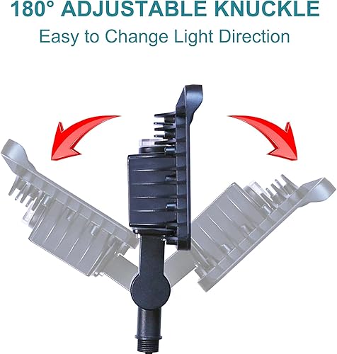 Miniatura 5 de SERWING Luz de inundación LED de 150 W del atardecer al amanecer, luz de inundación LED para exteriores con montaje en nudillos, luces de inundación