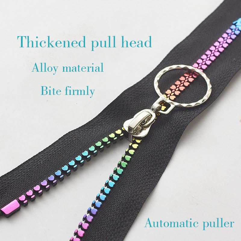 10 個 5# 樹脂クローズドジッパーカラー衣類バッグプルチェーン衣類バックパックに適した(White-10pcs,20cm)