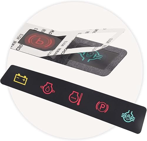 Miniatura 4 de KitchenKipper Paquete de 2 calcomanías para panel de salpicaderopanel de instrumentos M117670 para vehículo utilitario JohnD-eere 4X2, serie 6X4