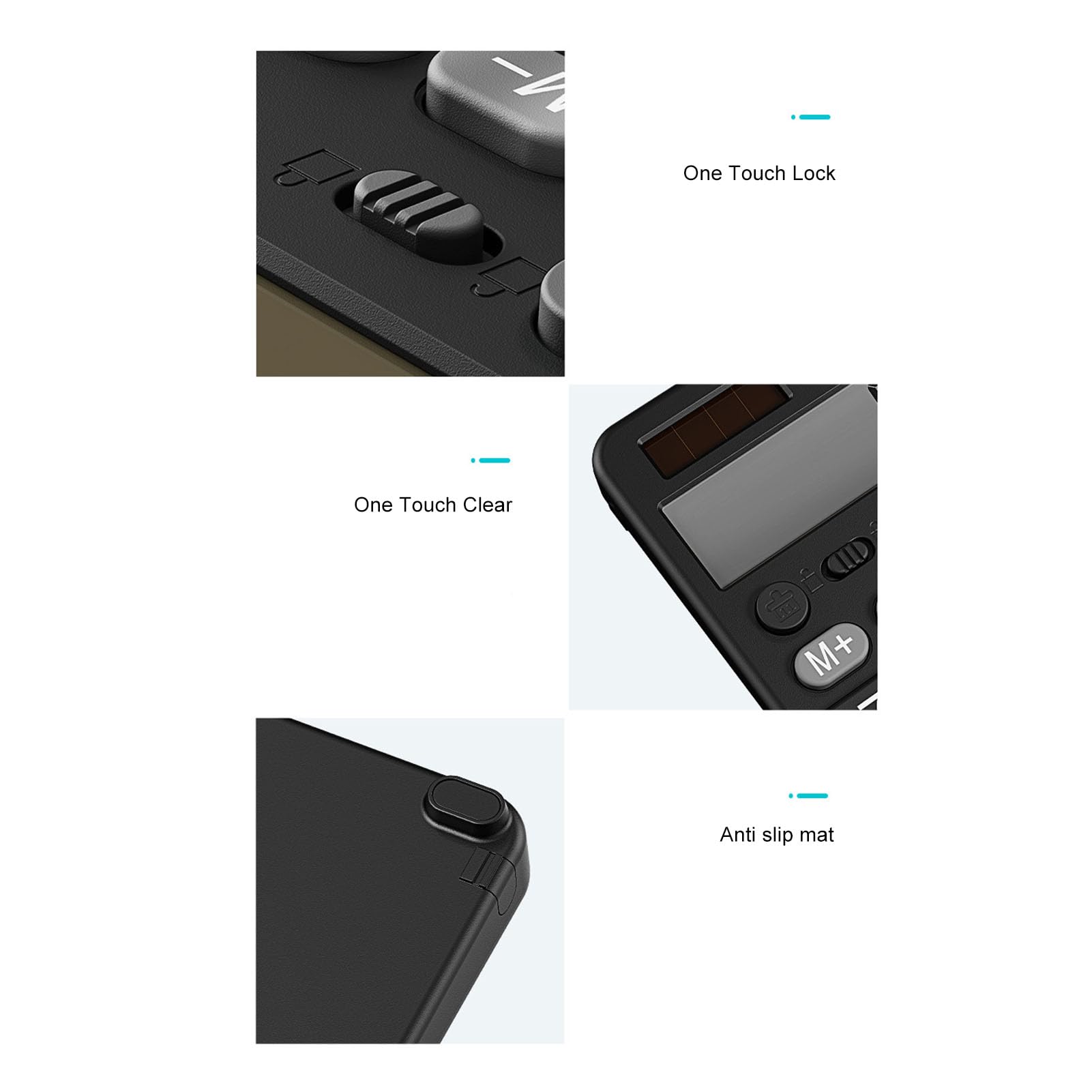 Taschenrechner, LCD-Tablet, Großes Display, Wiederaufladbarer Tischrechner mit Notizblock, Taschenrechner-Schreibtablett, Multifunktionale Skizzen, Notizen für Büro, Schule,
