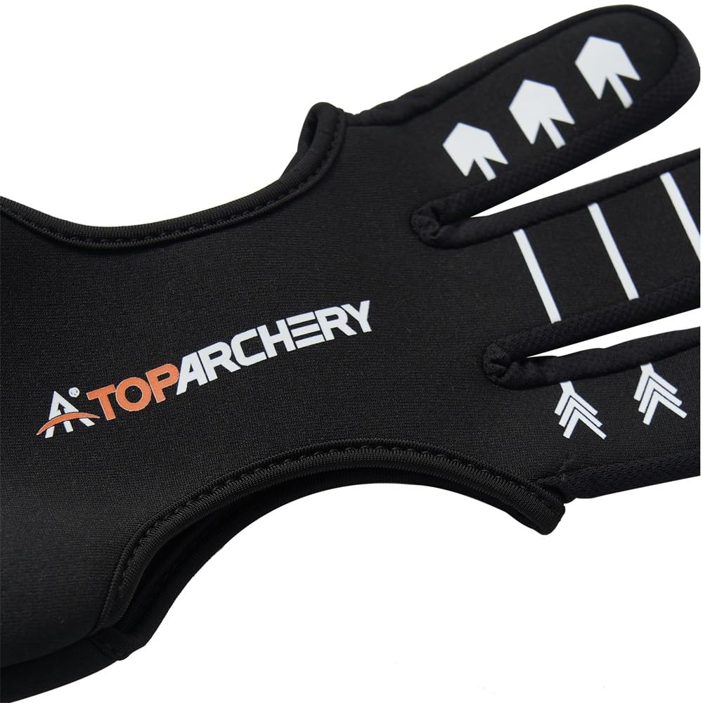 TOPARCHERY Three Finger Archery Glove For Men Women Youth - Shooting - View #2