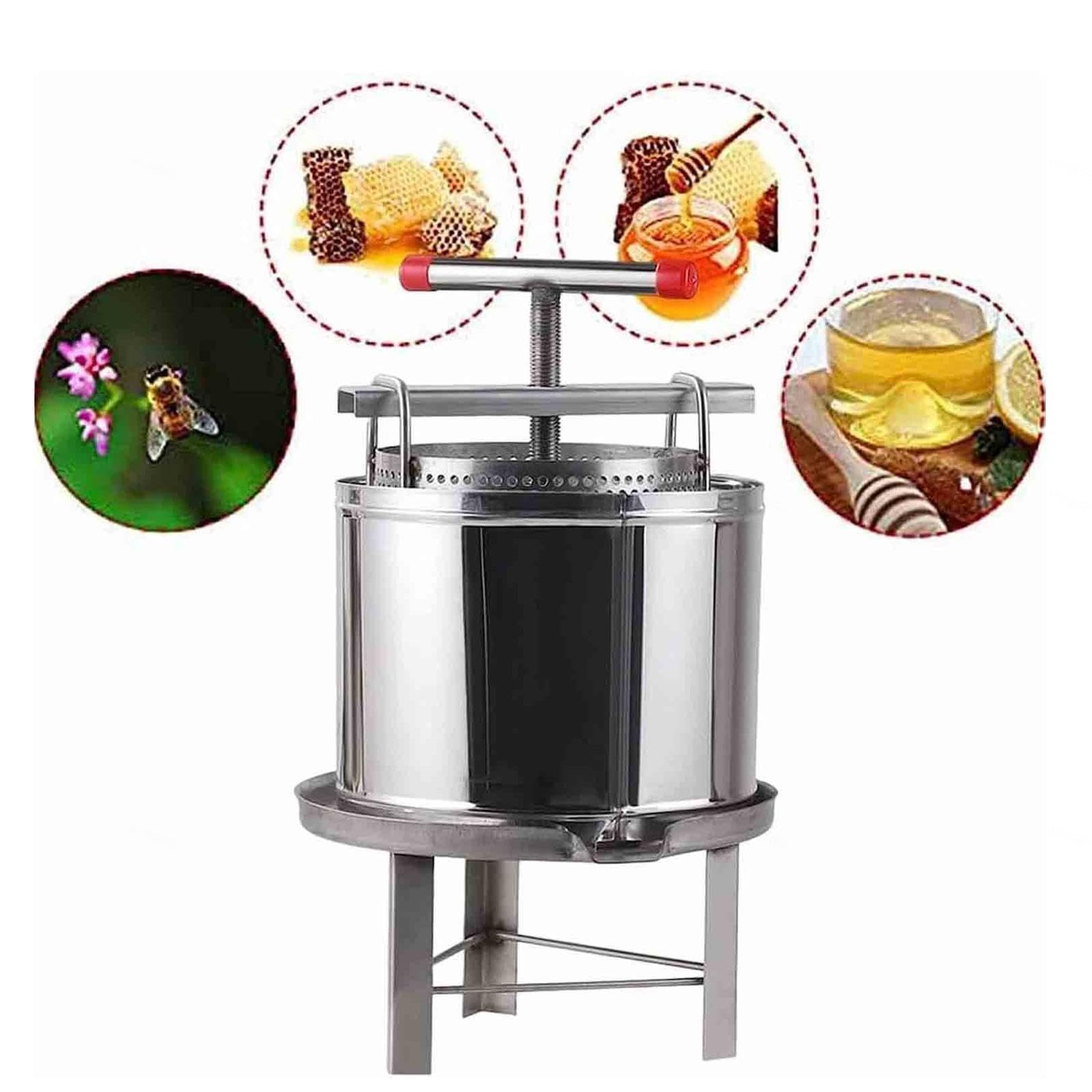 smielatore per apicoltura Pressa per miele in acciaio inox manual honey press extractor Attrezzatura apicoltura per Apicoltura Agricoltura Strumento