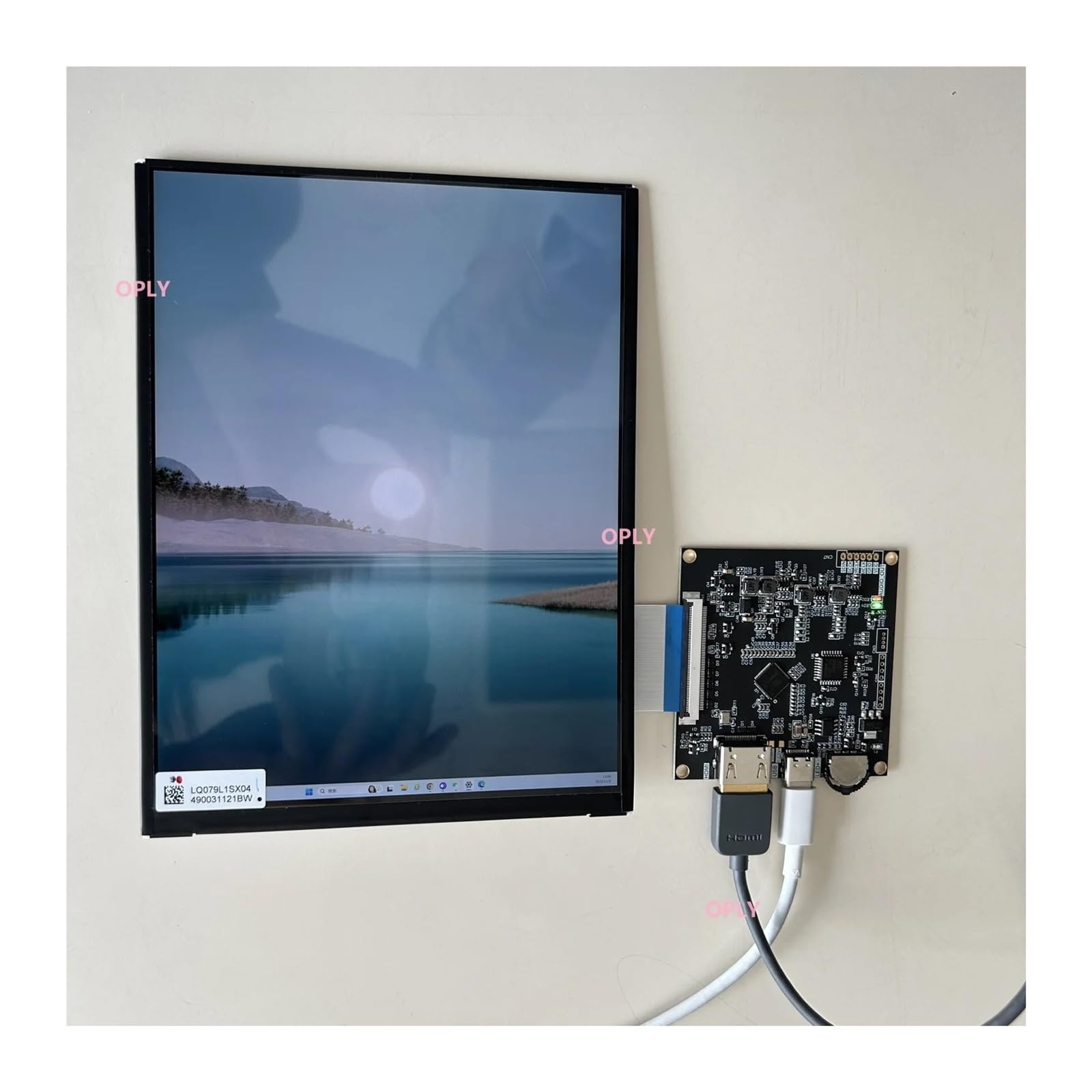 Modulo Schermo IPS Da 7,9 "Pannello 2048 * 1536 2K 1536x2048 LED Da 7,9 Pollici + Scheda Controller Compatibile HDMI Tipo C A MIPI for PS 360Box(Only board)