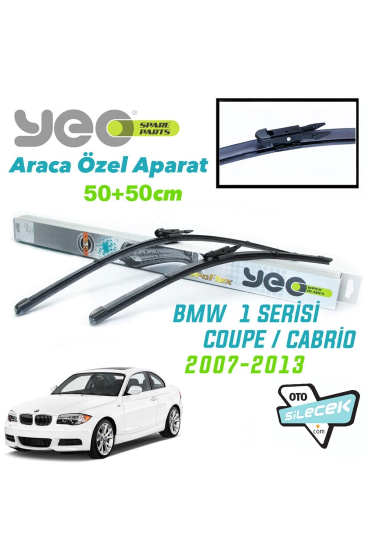 Yeo Bmw 1 Serisi Coupe/Cabrio ile Uyumlu Silecek Takımı 2007-2013