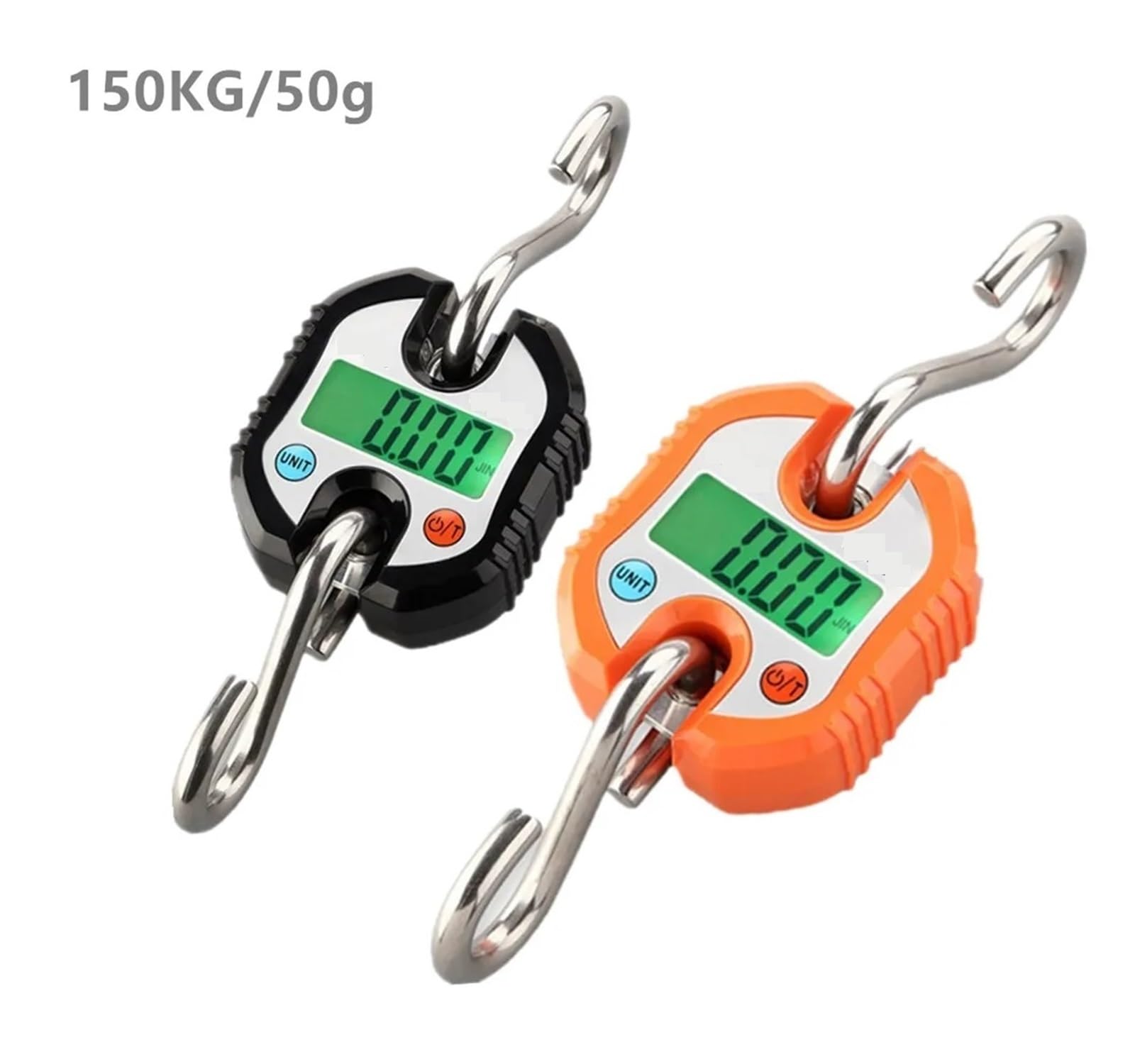 Bilancia da gru digitale, Bilancia Da Appendere 150 Kg/50 G Bilancia Elettronica Digitale For Pesare I Bagagli Bilancia A Gancio For Pesare(Oranje)