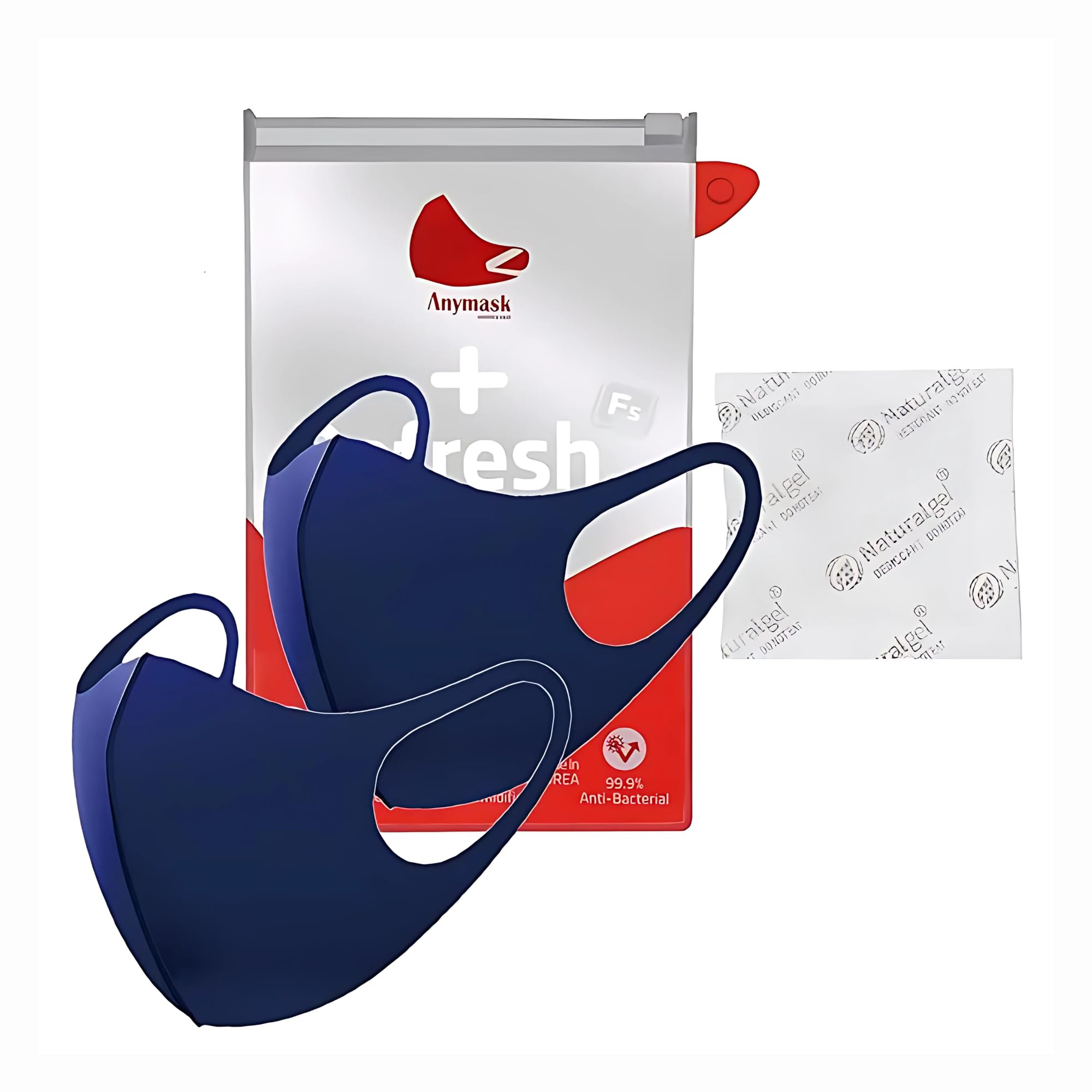 impidea Anymask Polyurethane Mask with Pack of 1 Refresh Storage pouch and Natural Gel Pack Washable, Reusable, Breathable, Flexible Face Mask for Men & Women-picture-31