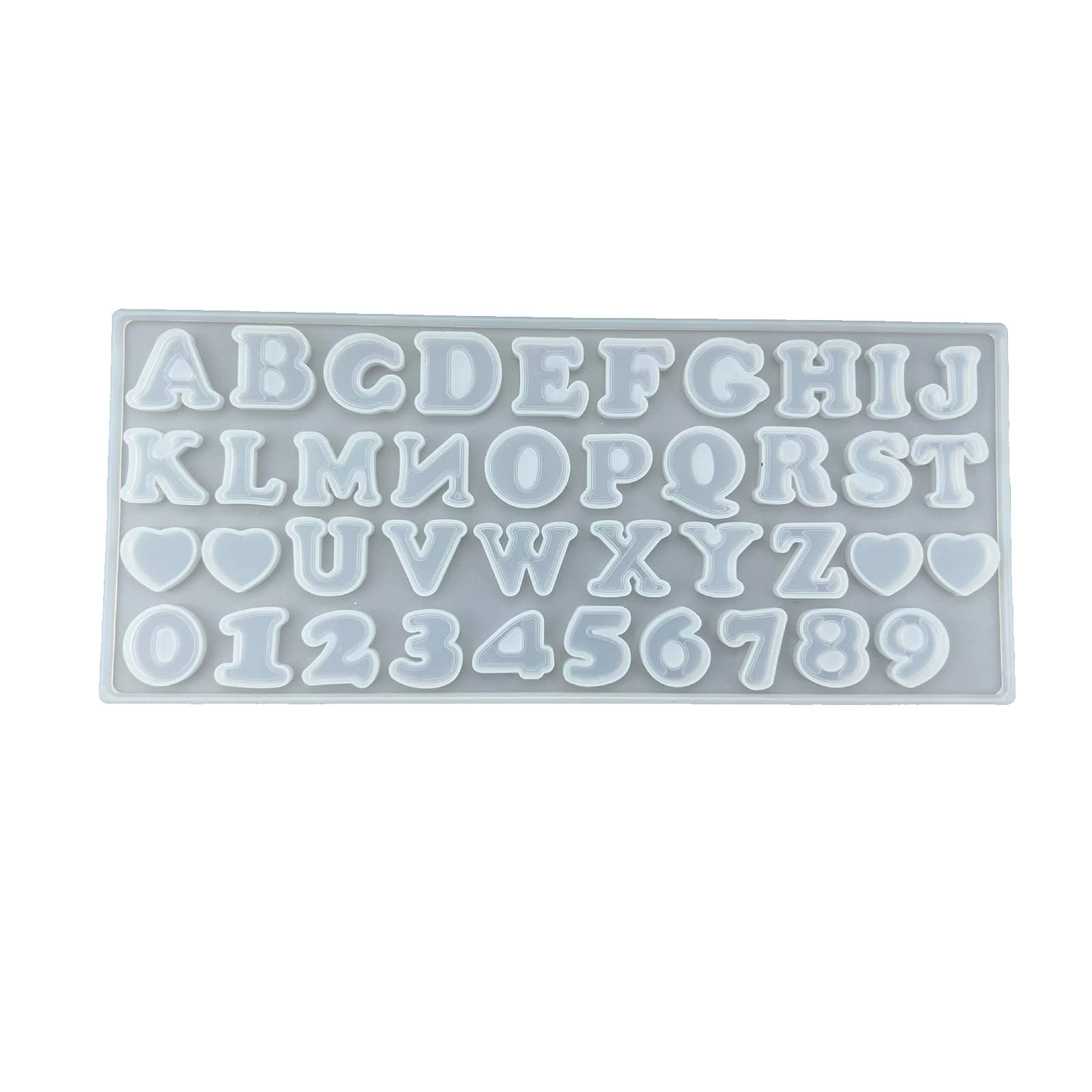 Stampi per lettere per resina epossidica colata arte numero stampo in silicone fai da te gioielli fai da te stampo parola inglese fatto a mano
