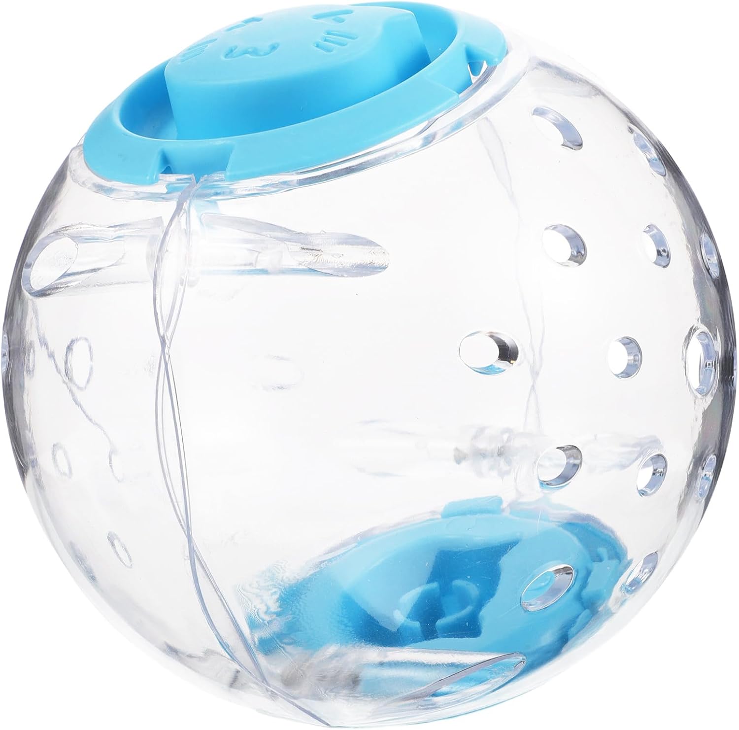 Hamster Running Ball and Exercise Wheel Silent Small Animal Fitness Wheel 12cm Blue for Hamsters Gerbils and Small Pets