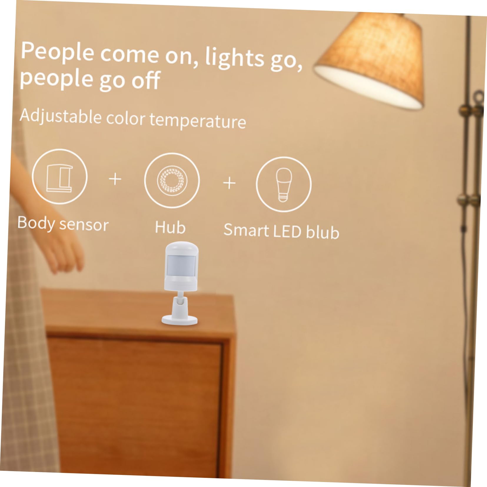 SHINEOFI Infrarrojos Sistema de Movimiento Pir Sensor para Alarma Sensor Movimiento Casa de Inducción Corporal para Seguridad