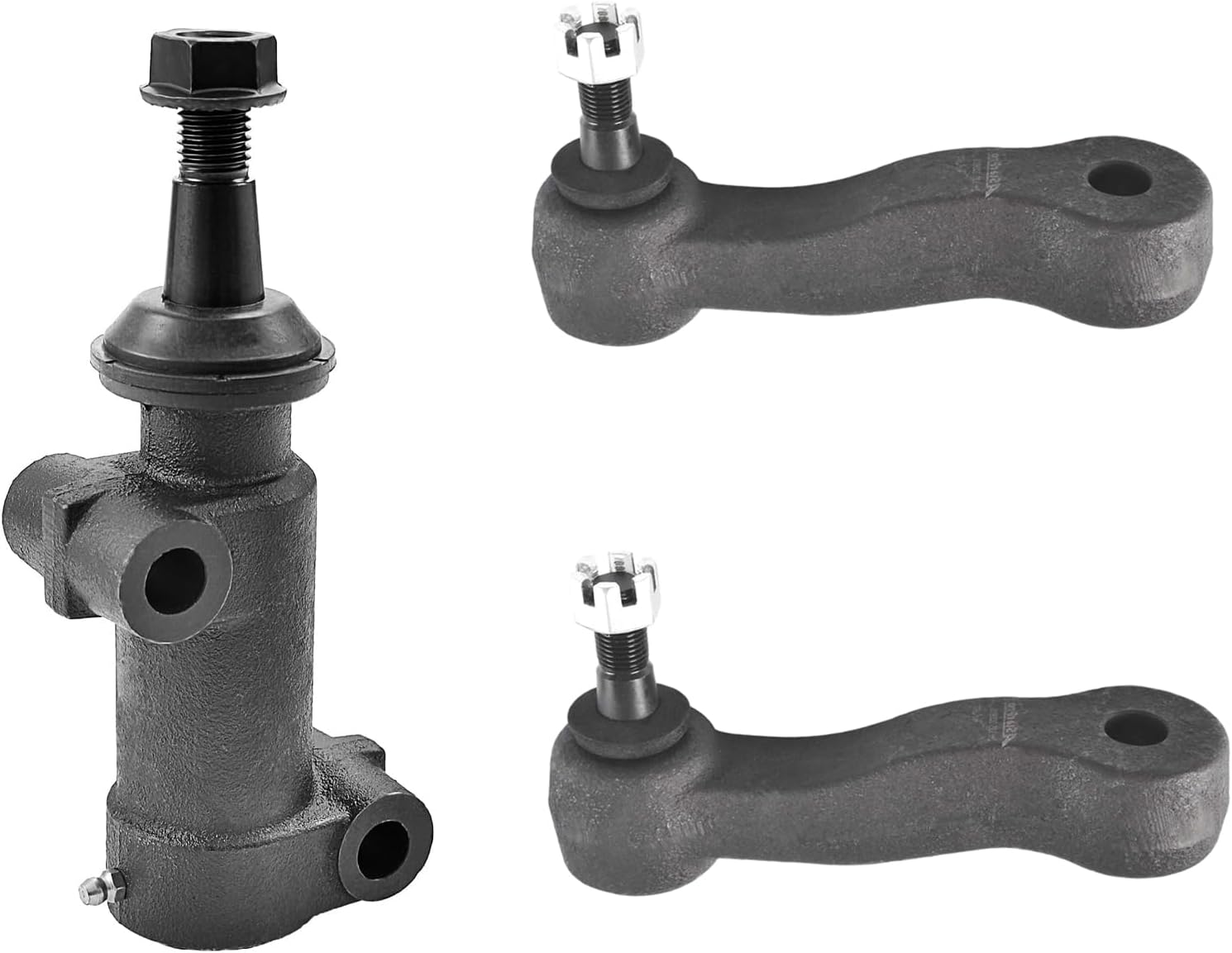 ASTARPRO 3pcs Front Steering Kit Idler Arm Pitman Arm 3 Grooves and Idler Arm Bracket Assembly Compatible with Avalanche Suburban Silverado Sierra 2500 3500 Avalanche Suburban Yukon XL 2500 Hummer H2