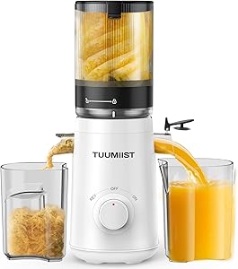 TUUMIIST ジューサー 13.46cm広い投入口 1.8L特大容量 スロージューサー