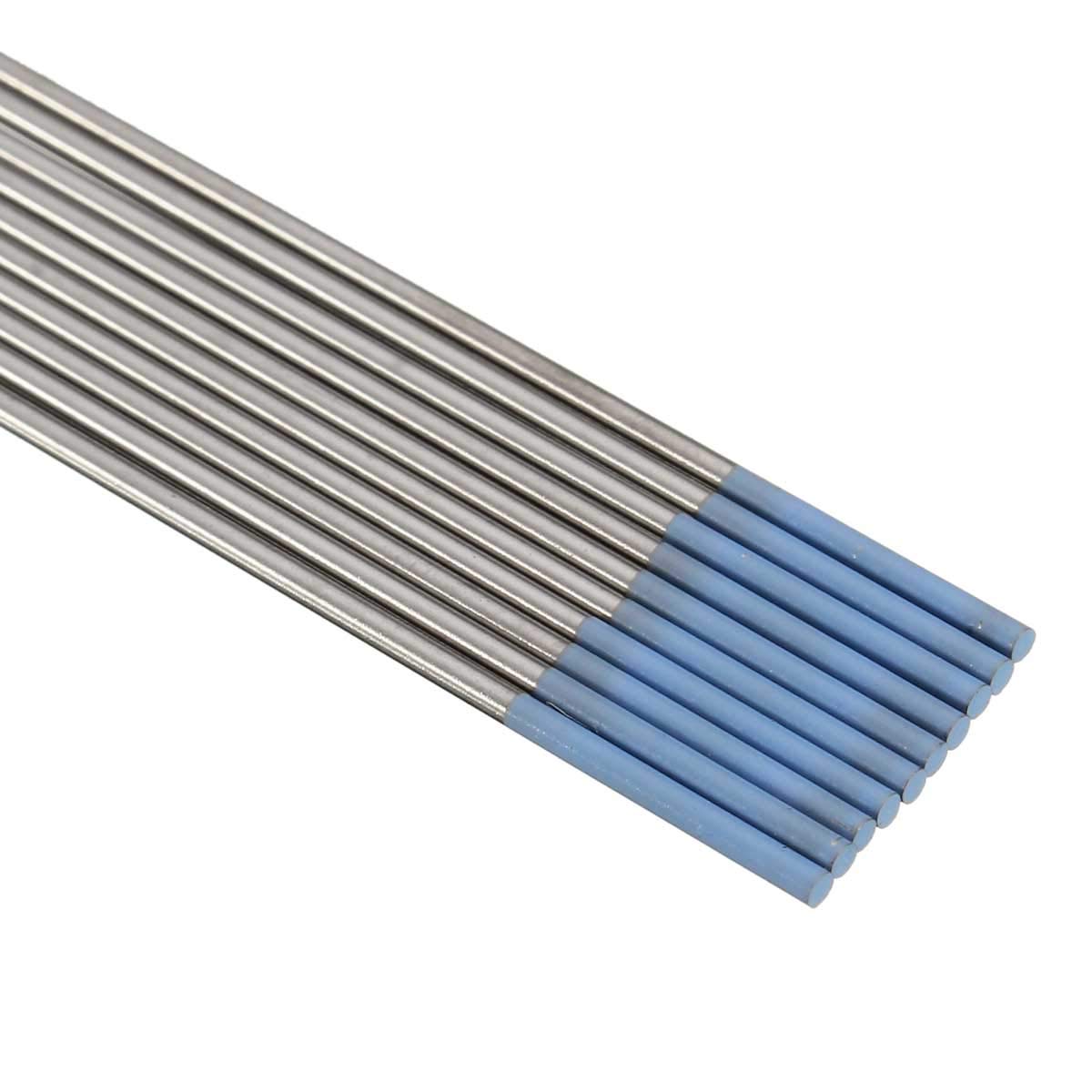 10pcs tungsteno WL20 Blue Tip TIG elettrodo 1.0/1.6x150mm saldatura aste aste