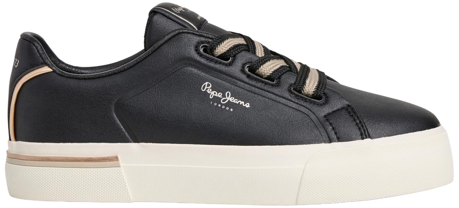 Pepe Jeans Women's Carla Basic W Sneak, Black (Black), 41