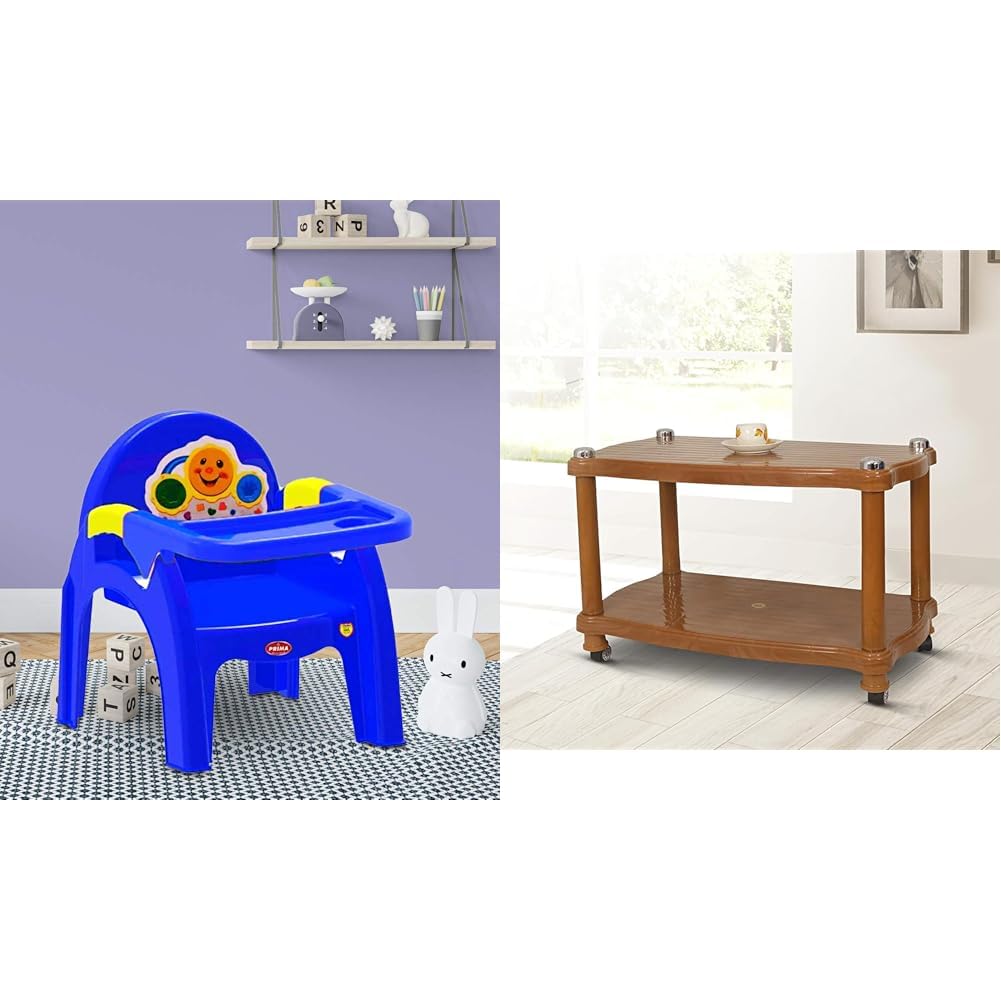 Prima Detachable Baby Desk Plastic Chair 130 High Eating Feeding Booster Seat with Tray Blue 5011 Center Trolley Coffee Table Tea Teapoy for Home Office Outdoor Sandalwood-image-41