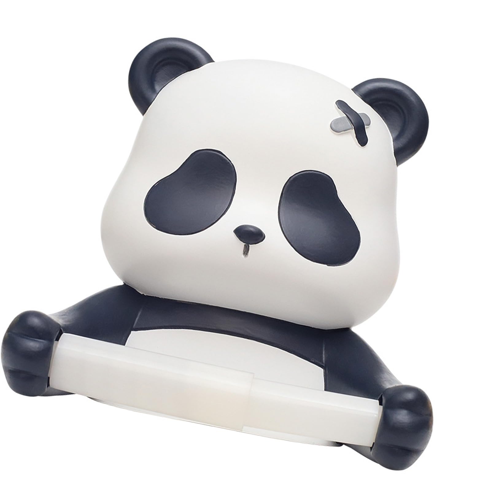 Fahia(ファヒア) Upgraded Resin Animal Toilet Paper Roll Holder Dispenser Toilet Paper Bracket Bathroom Wall Decor Panda Design For Kids