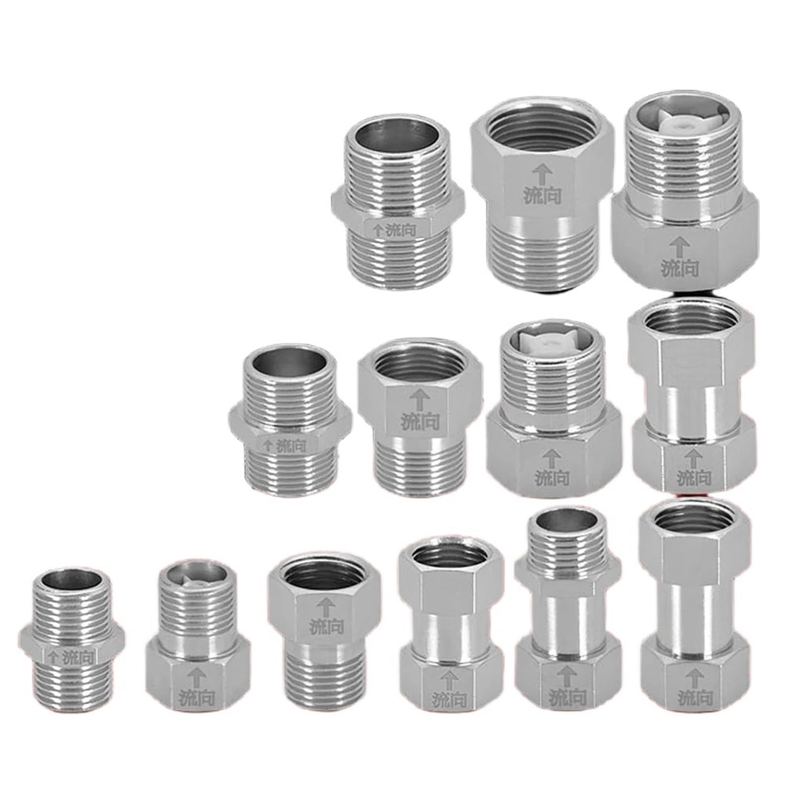 1Pcs Brass Check Valve 1/2" 3/4" 1 1 Way Non-Return Valve(Male to Female 3l4)
