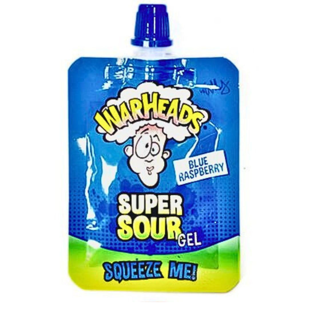 Warheads Super Sour Squeez Me! Gel Blue Raspberry Flavour 20g Imported