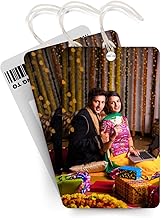 01 Qty Custom Bag Tag, Personalised Luggage Tag for Travel, 3 x 2 Inches with Silicone Strap