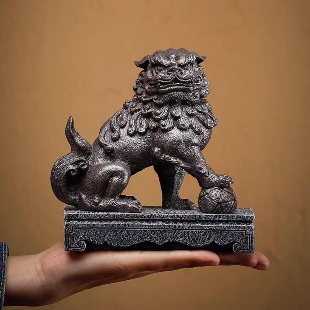 Amazon.co.jp: 狛犬（獅子狛犬）陶器 風水 置物 グッズ アイテム 神具 