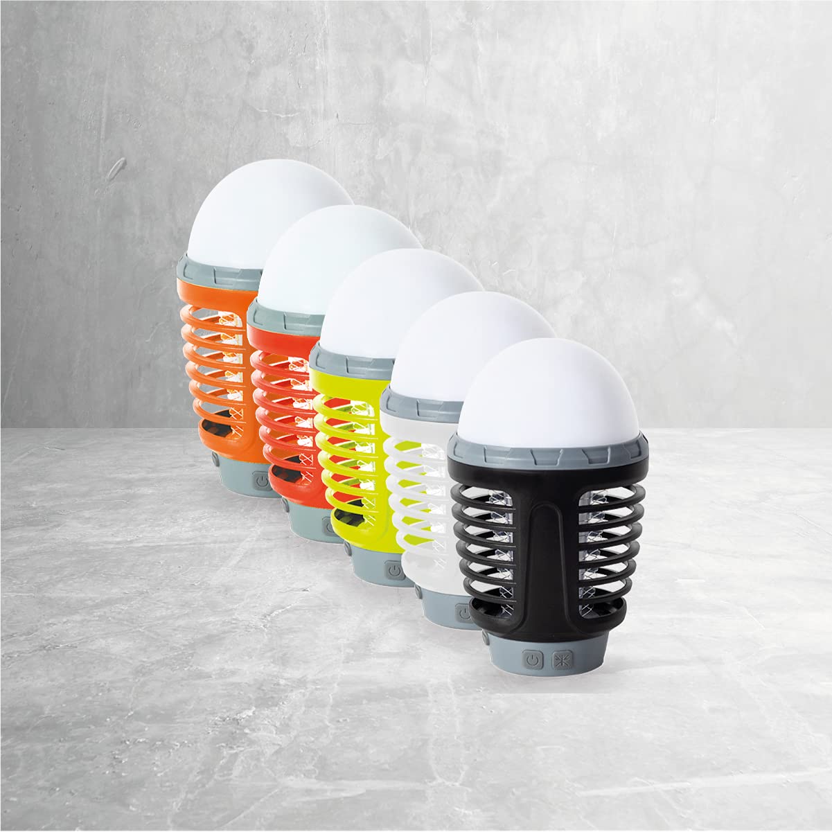 Mosquito Light Bulb - Lámpara Anti Mosquitos, Batería Recargable USB 1800 mAh, Función 2 en 1 , Soporte Magnético y Gancho para Colgar, Camping, Uso Interior y Exterior Lavable Waterproof IP67, Negro