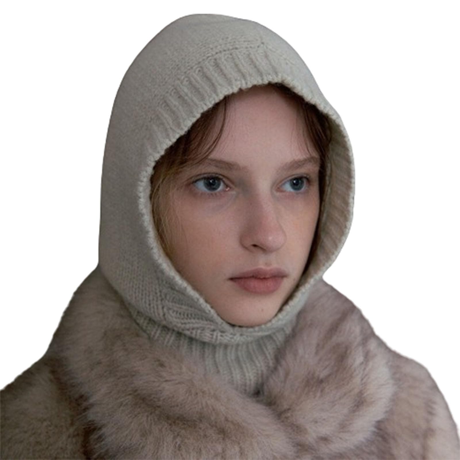 Passamontagna da Neve, Cappello Intero Autunno e Inverno, Protezione Calda e Fredda alla Moda da Donna