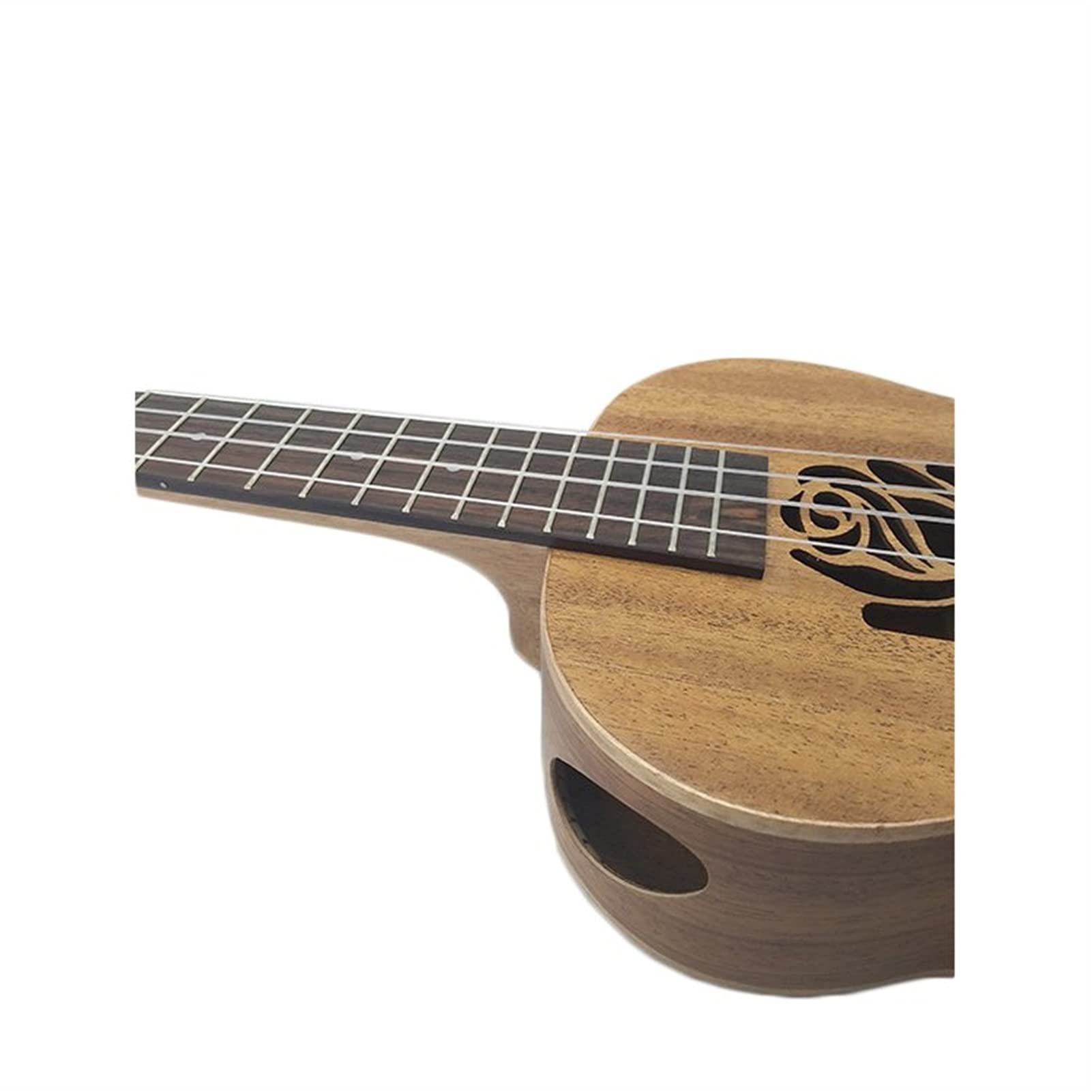 Ukulele koncertowe Początkujący Ukulele 26 23 Cal Top Mahoń Tenor Ukelele Palisander Podstrunnica 4 Struny Hawaje Mini Gitara Grawerowany Wzór(Size:23 inches)
