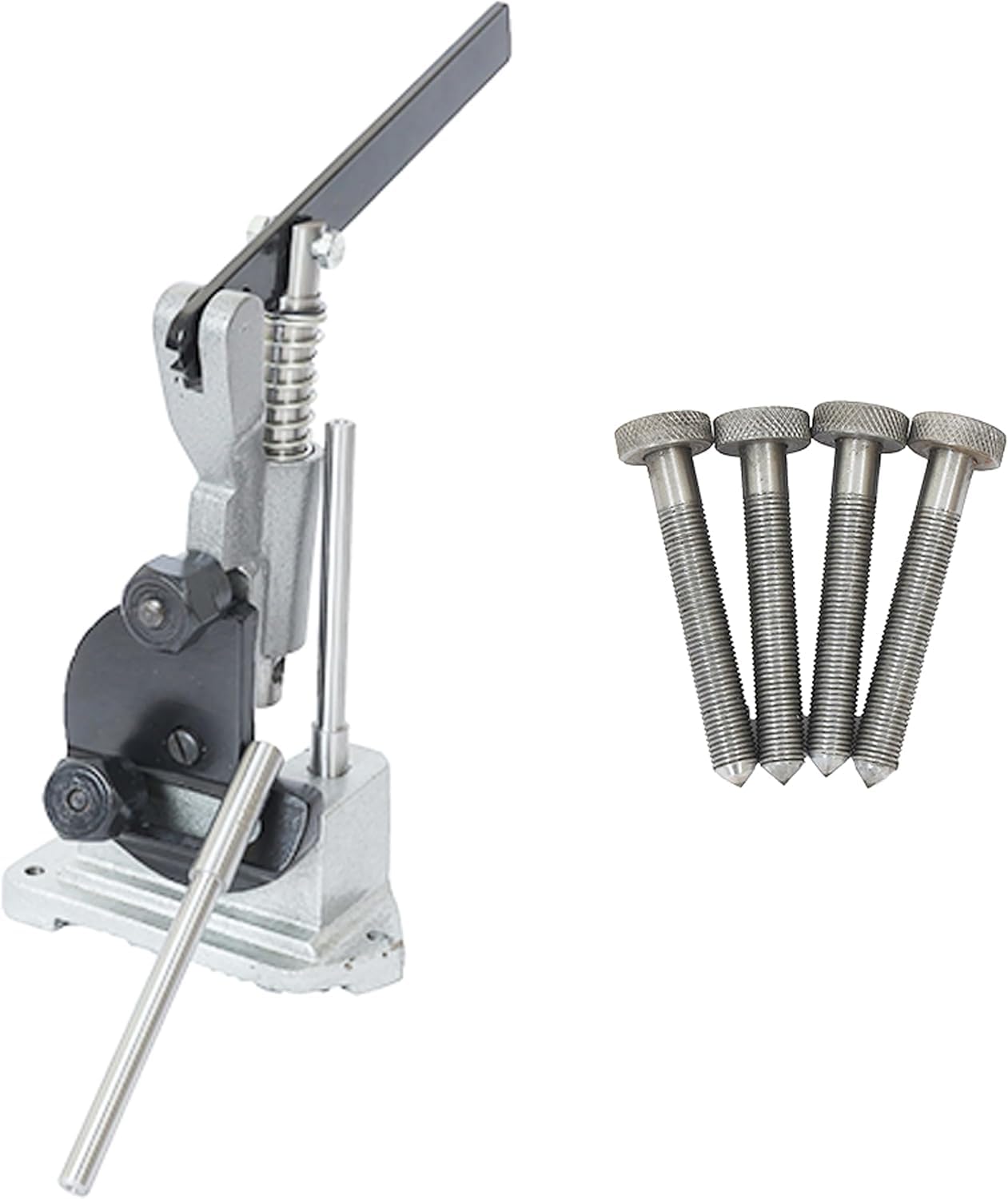 Supporto per cassettiera in pietra per smerigliatrice con sede valvola, 5 cassettiere e 2 piloti, punte diamantate da 0,5 carati, compatibile con piloti, Sioux & Black & Decker, regolazione 20°, 30°