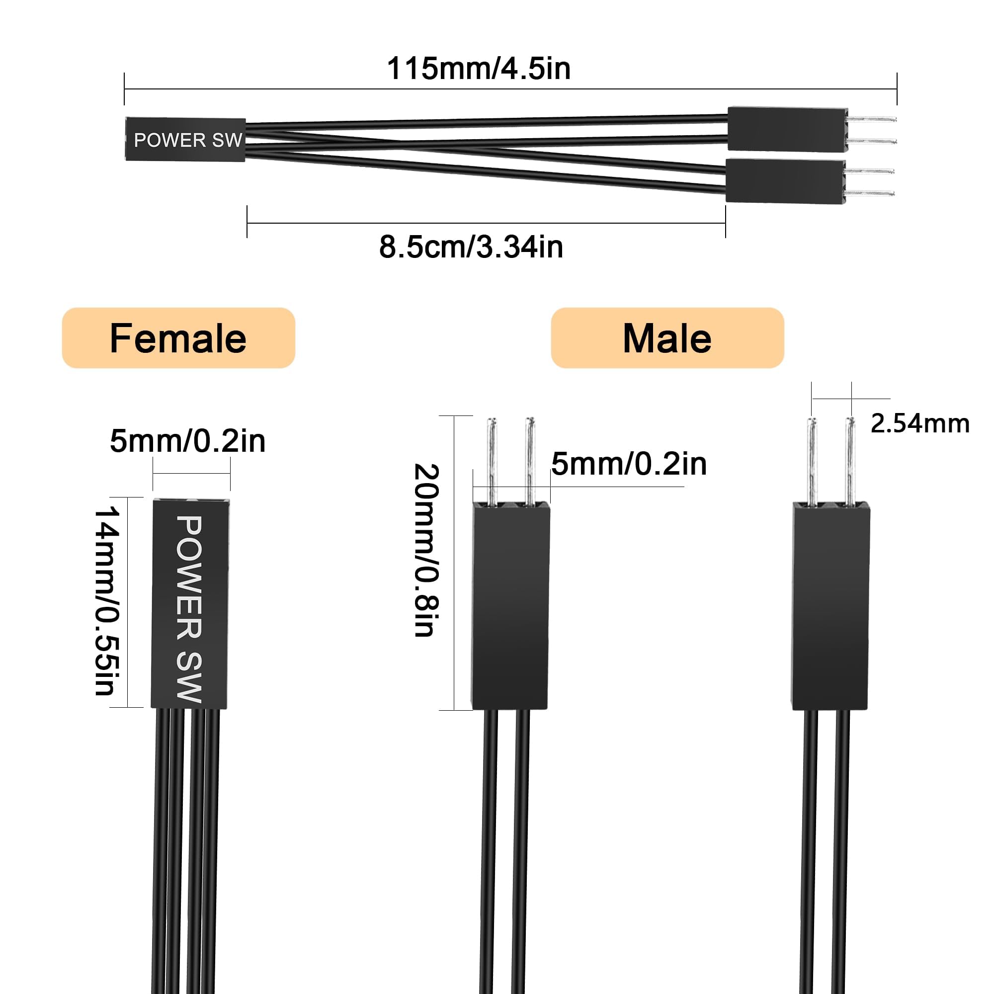 GELRHONR 3 Draad 3 Pin Enkele Vrouwelijke 3 Jumper Mannelijke voor PC