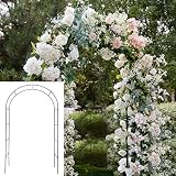 Linnai Products 7.75 FT Lightweight Metal Arch/Garden Arbor; Great for Weddings, Bridal Showers, Law
