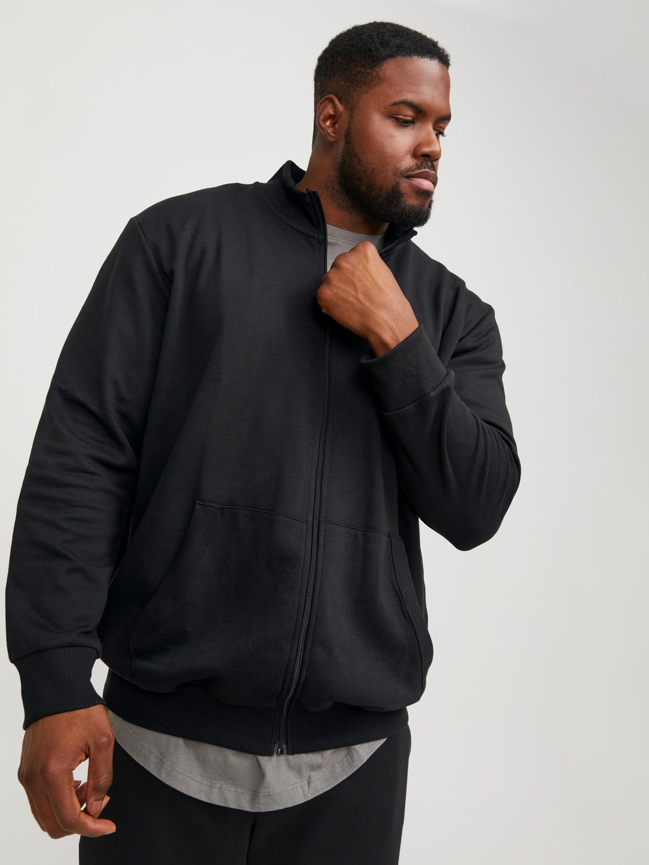 Jack & Jones Paulos Sweat Zip Pls Sudadera Hombre (Pack de 1)