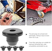 Vista 4 de 5 piezas de tapones de aceite para gato hidráulico de 5/16" de goma, tapones de relleno hidráulico de aceite para piso, tapones de goma para gato