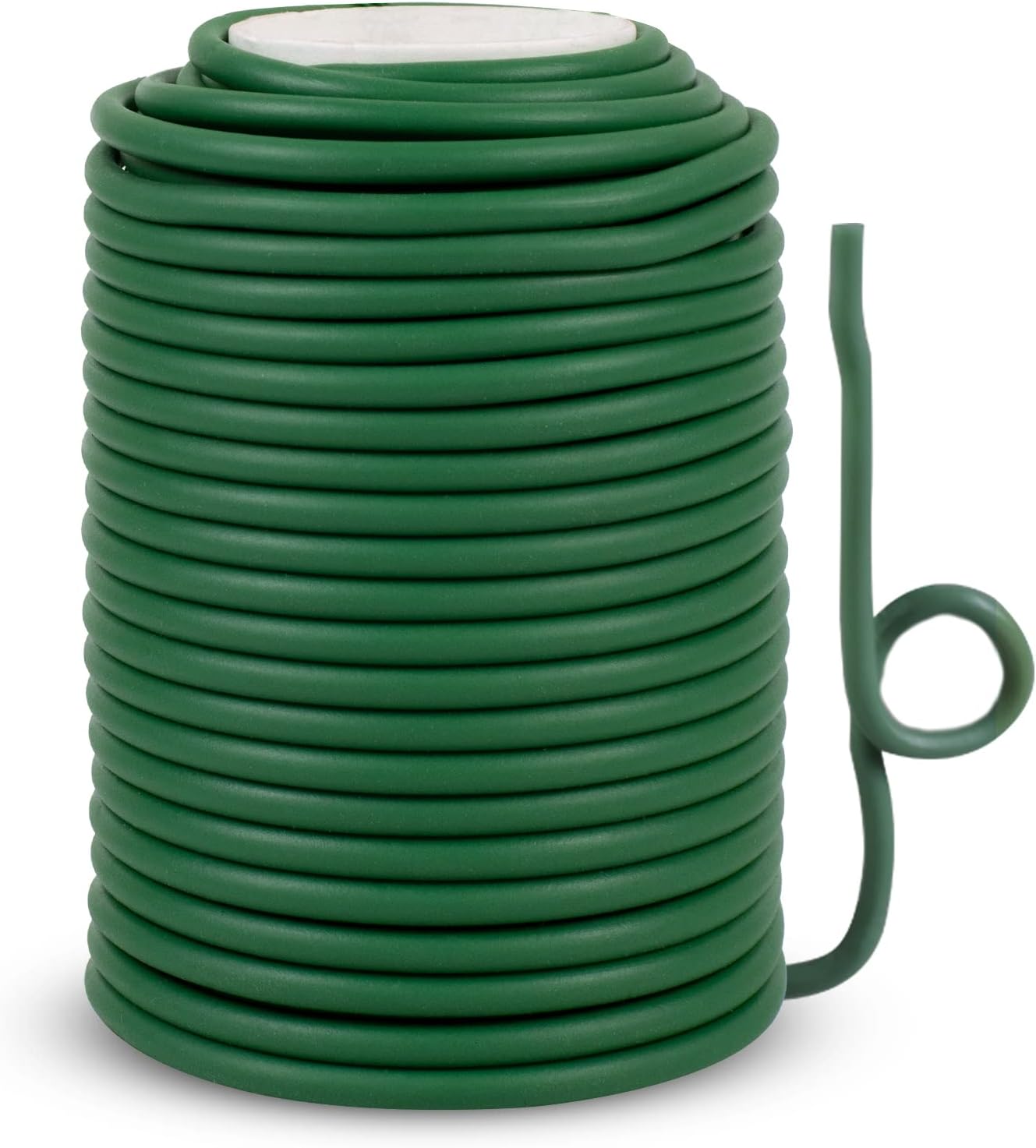 LEREATI Alambre Plastificado de Jardín 3.5mm x 20m Alambre Jardineria Verde Cuerda Huerto con Revestimiento de Goma, Arbustos Lazos de Jardín para Plantas