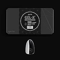 Apres Gel-X® Soft Gel Tip Box | Natural Almond | 500pc Nail Tips, 11 Sizes 00-9, Premium Quality (Natural Almond Extra Short)