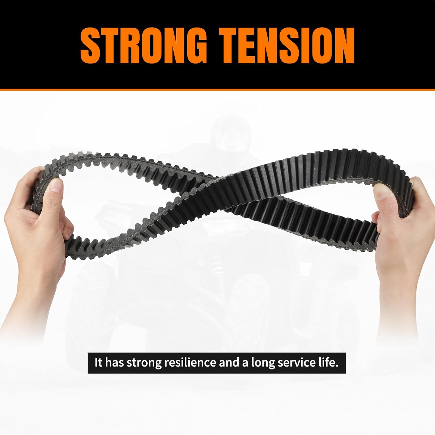 LKV Heavy Duty Carbon Drive Belt Compatible with Polaris Scrambler 850 Belt S EPS Sportsman Touring 850 XP1000 Sportsman SP850 XP850 XP1000 Ranger 400, Replace for 3211123 3211160 23G3856