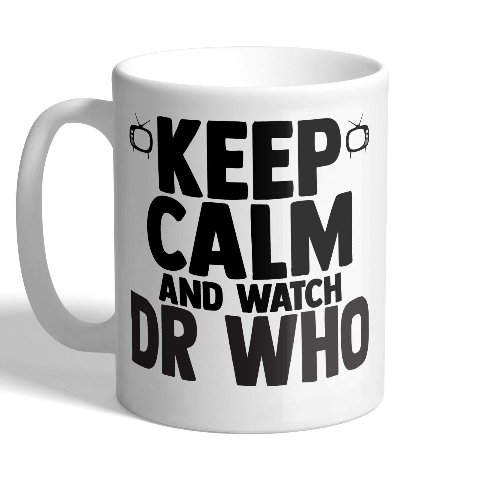 I Love Mugs Ltd White I Love Mugs - Keep Calm And Watch Dr Who - Mug, Ceramic, 11Fl.oz.