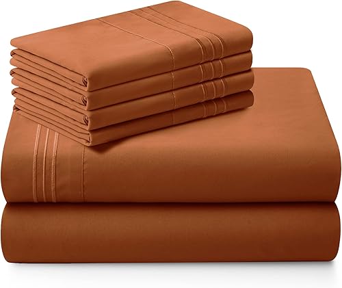 Miniatura 7 de Horbaunal - Sábanas con bolsillo extraprofundo para cama Queen - Se adapta a colchones de 18 a 24 pulgadas de profundidad - Juego de sábanas de