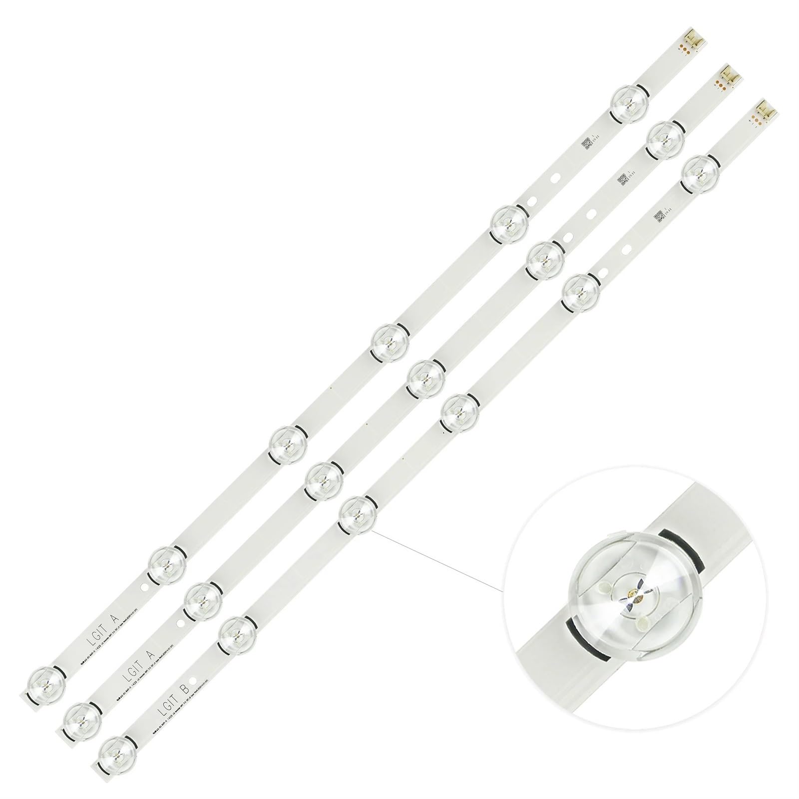 Striscia di retroilluminazione a LED Adatta for LG 32 "32LB570V-ZB 32LB570V-ZF 32LB570V-ZJ 32LB561B-TC 32LB561D-DC 32LF561V-ZF 32LF562U-ZC 32LF562V-ZC(Original 32LB)