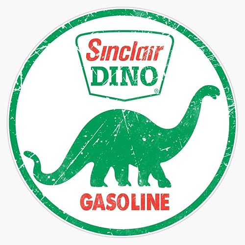 Sinclair - Calcomanía para parachoques de ventana de dinosaurio de gasolina de 5 pulgadas