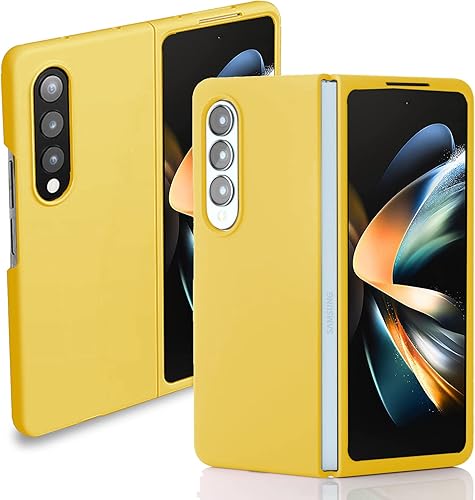 Miimall Funda compatible con Samsung Galaxy Z Fold 4, parachoques de silicona líquida sedosa, carcasa plegable ultrafina y ligera, funda protectora