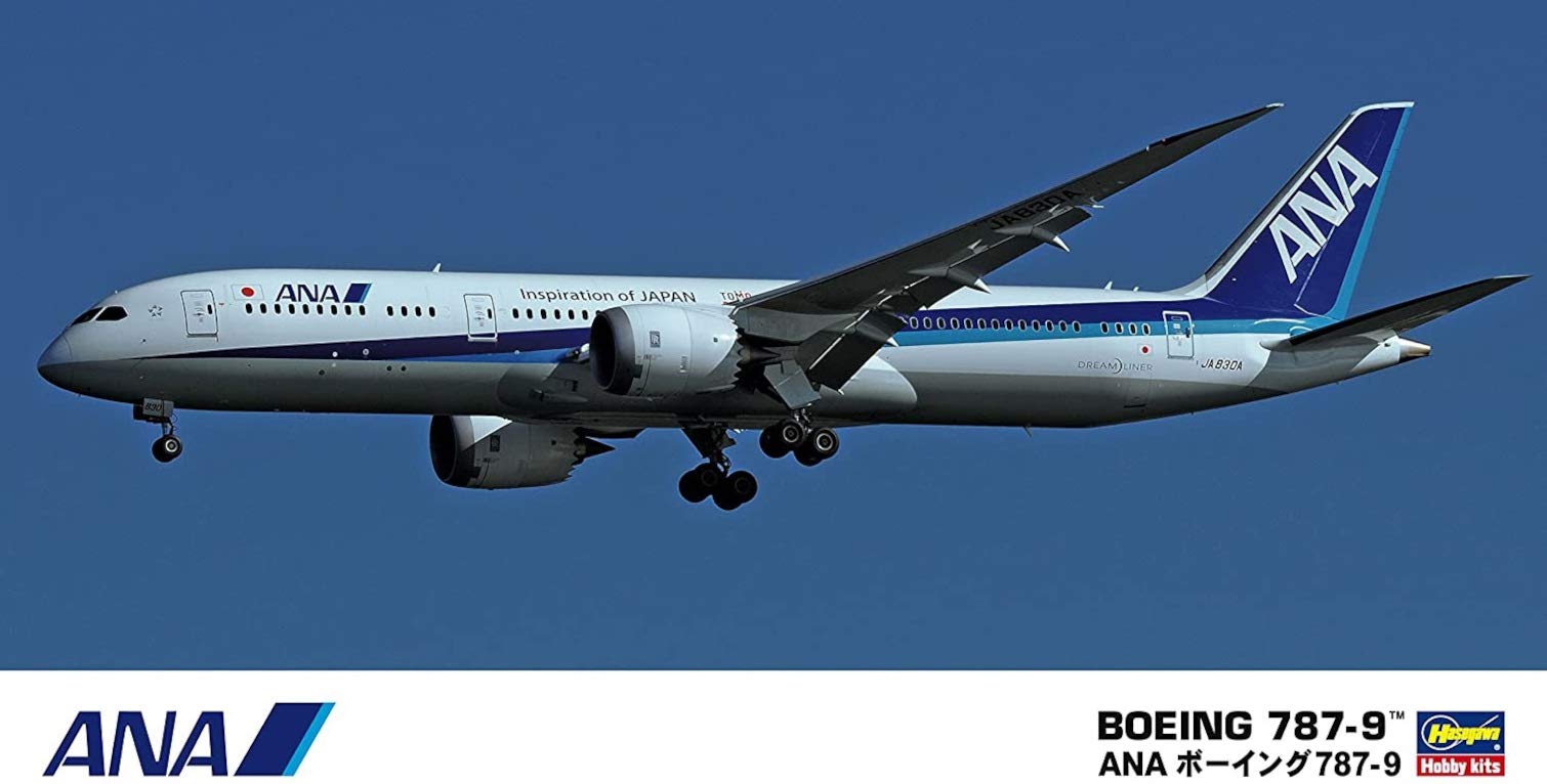 Amazon.com: ハセガワ Hasegawa 1:200 ANA B787-9 Airliner Model Kit 