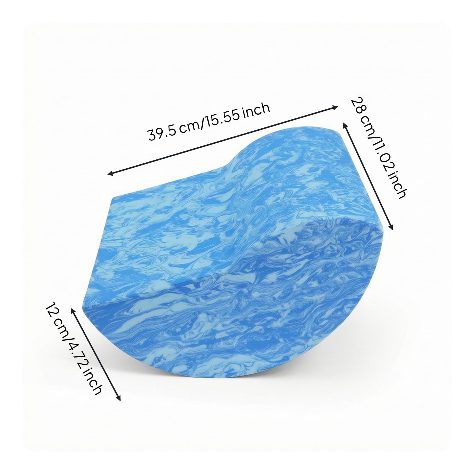 Eva Balancer Tavola Oscillante Balance Board Tavola di Equilibrio Blocco Base Arcuata per Migliorare Equilibrio E Mobilità Adatto per Esercizi di