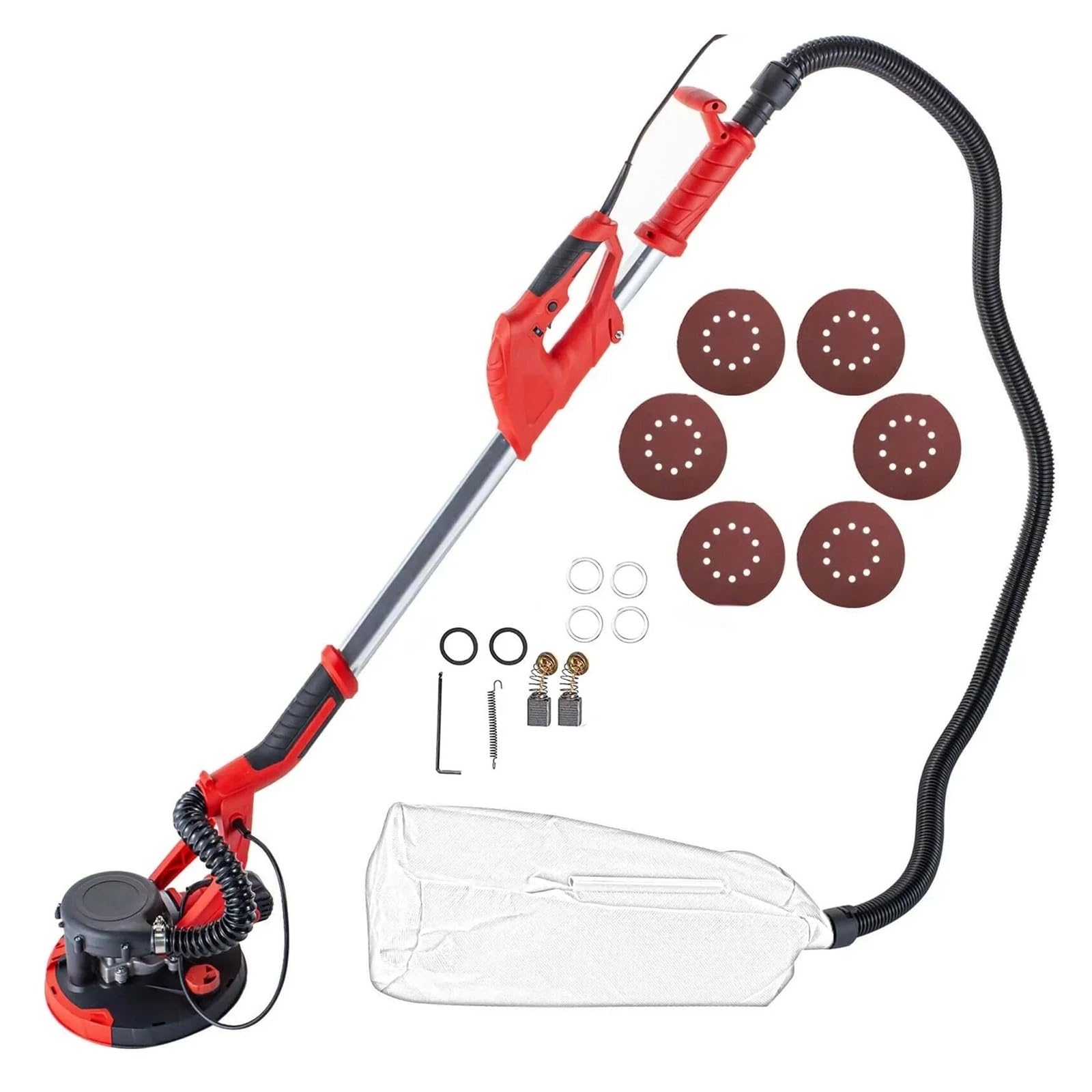 Wafohsr One Color 750W Drywall Sander Variable Speed 800-1750Rpm No Dust Electric Wall Lime Grinding Machine Power Powerful Motor