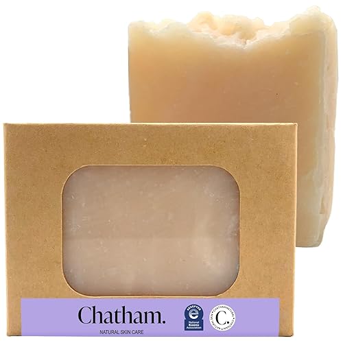 Chatham Natural Skin Care Eczema Relief Jabón de harina de avena, baño de avena, tratamiento para el eccema rosácea, psoriasis