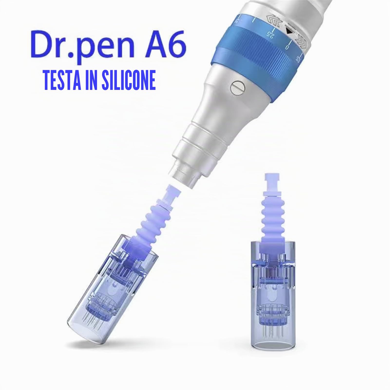 36 Pin Micro Aghi microneedling viso facciale Dermapen Aghi di ricambio Consigli Slot per cartuccia, Porta Bajonett, per Derma Pen elettrica Antirughe, dermapen facciale Imperfezioni 10 pezzi