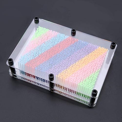 Miniatura 8 de Juguete de arte de pin 3D, juguete de arcoíris, juguete educativo de escritorio para oficina en casa, juguete de escultura artística para niños y