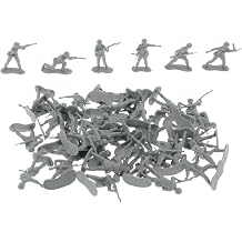 50Pcs 1/35 Scale Models Kit Dioramas Crafts Miniature People Figurines for Dollhouse Decoration Modeling Enthusiast, Gray