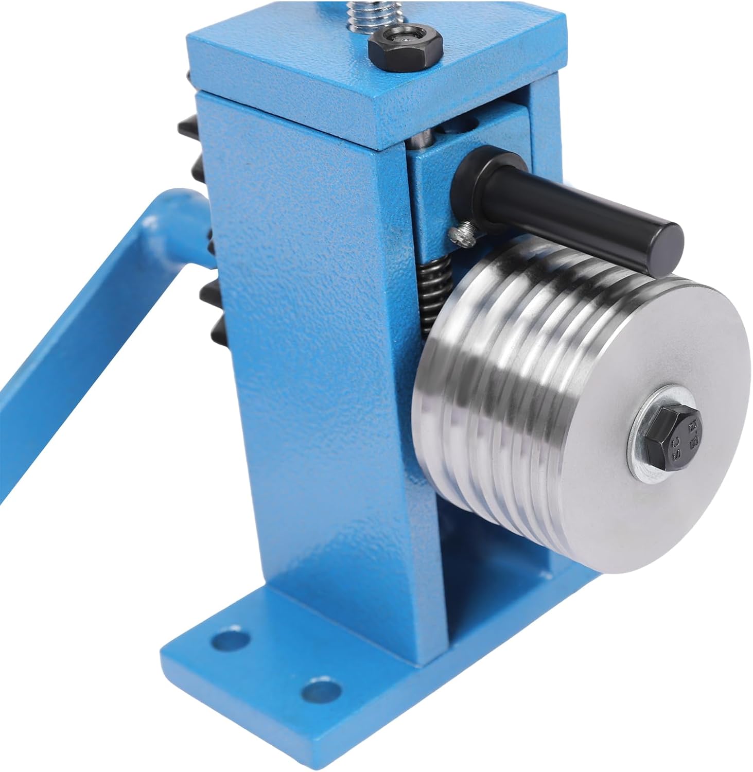 AOIDFOA Handcrank Ring Earring Bending Machine Ring Bender Jewelry Crafts Making Tool, Hand Crank Press Tool, Jewelry Rolling Mill Machine for Processing Gold Silver Bracelet Earring