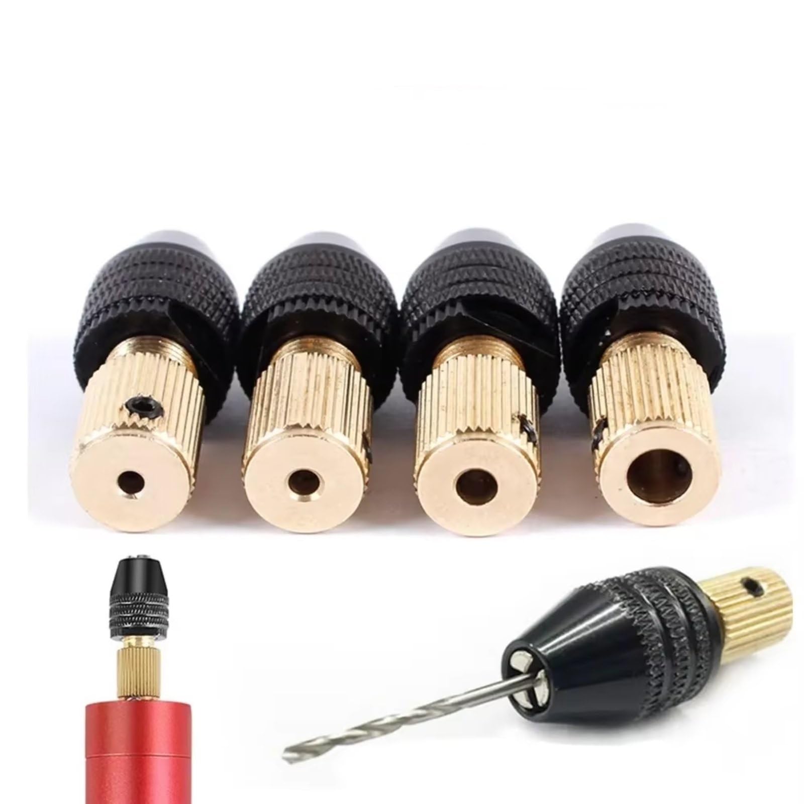 Mandrino per Trapano RC General Parts 0,3-3,5 Mm per Mini Adattatore per Punte da Trapano Senza Chiave A 3 Griffe con Cambio Rapido 2,0/2,35/3,0/3,17/5,0 Mm RC Strumento Smontaggio(2.3)